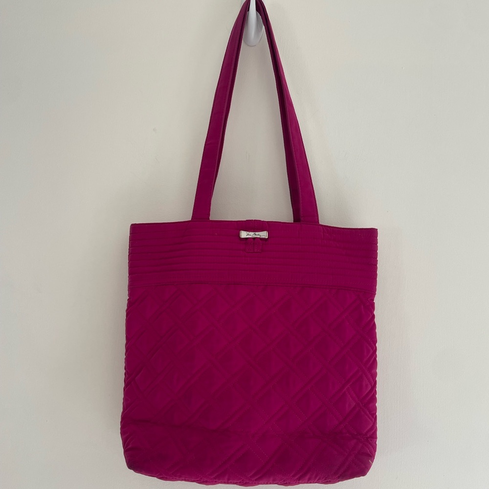 Vera Bradley Quilted Tote Bag Majestic Magenta Gently Loved